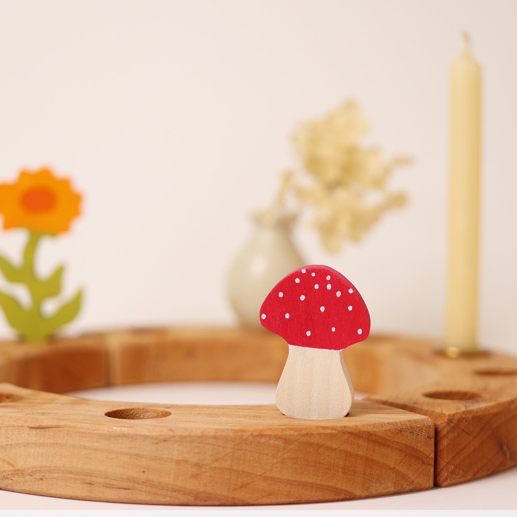 Grimm's  Fly Agaric Candle Holder Decoration