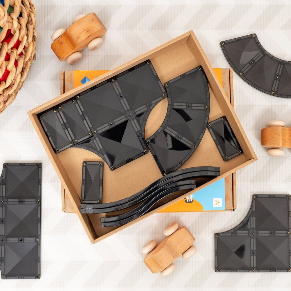 Connetix Tiles Roads Ramps and Intersections Pack 16 Piece