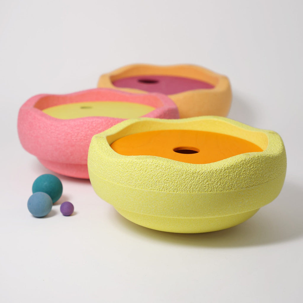 Grimm’s Rolling Discs Set for Stapelstein - Warm Pastel