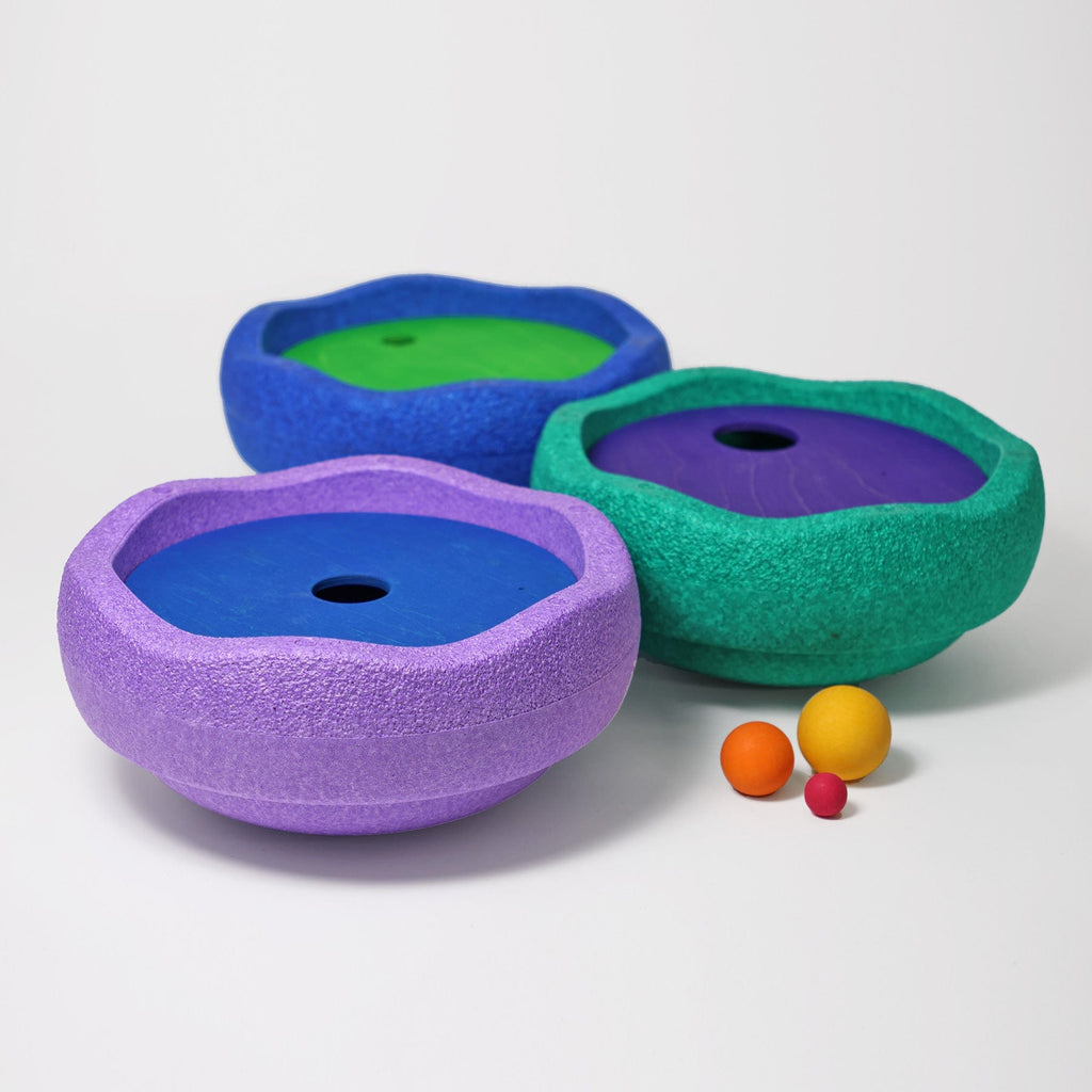 Grimm's Rolling Discs Set for Stapelstein - Cool Rainbow