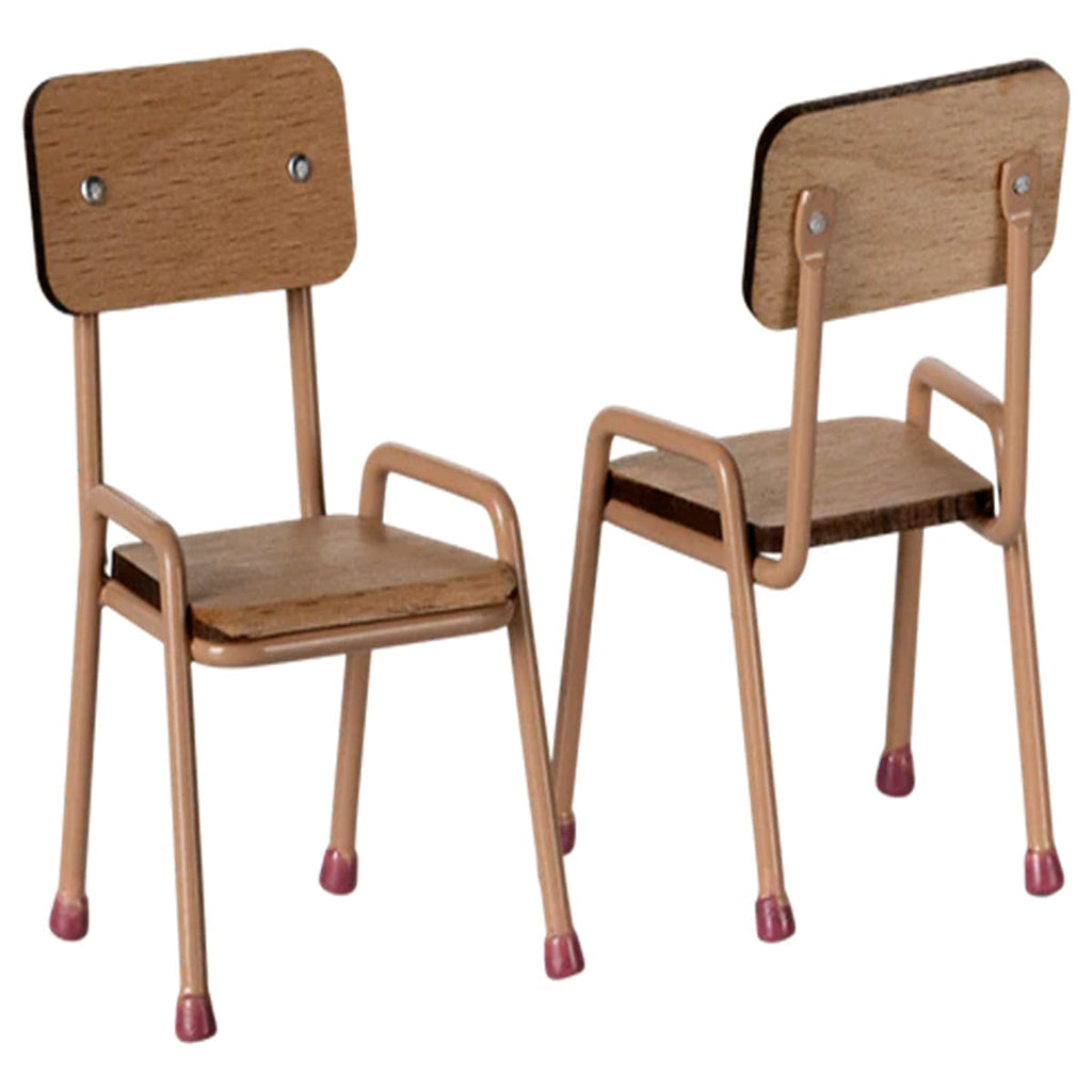 Maileg Table and Chair Set Mouse Dark Powder 