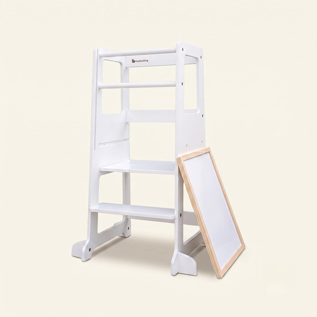myduckling Adjustable Learning Tower 2 in 1 - White
