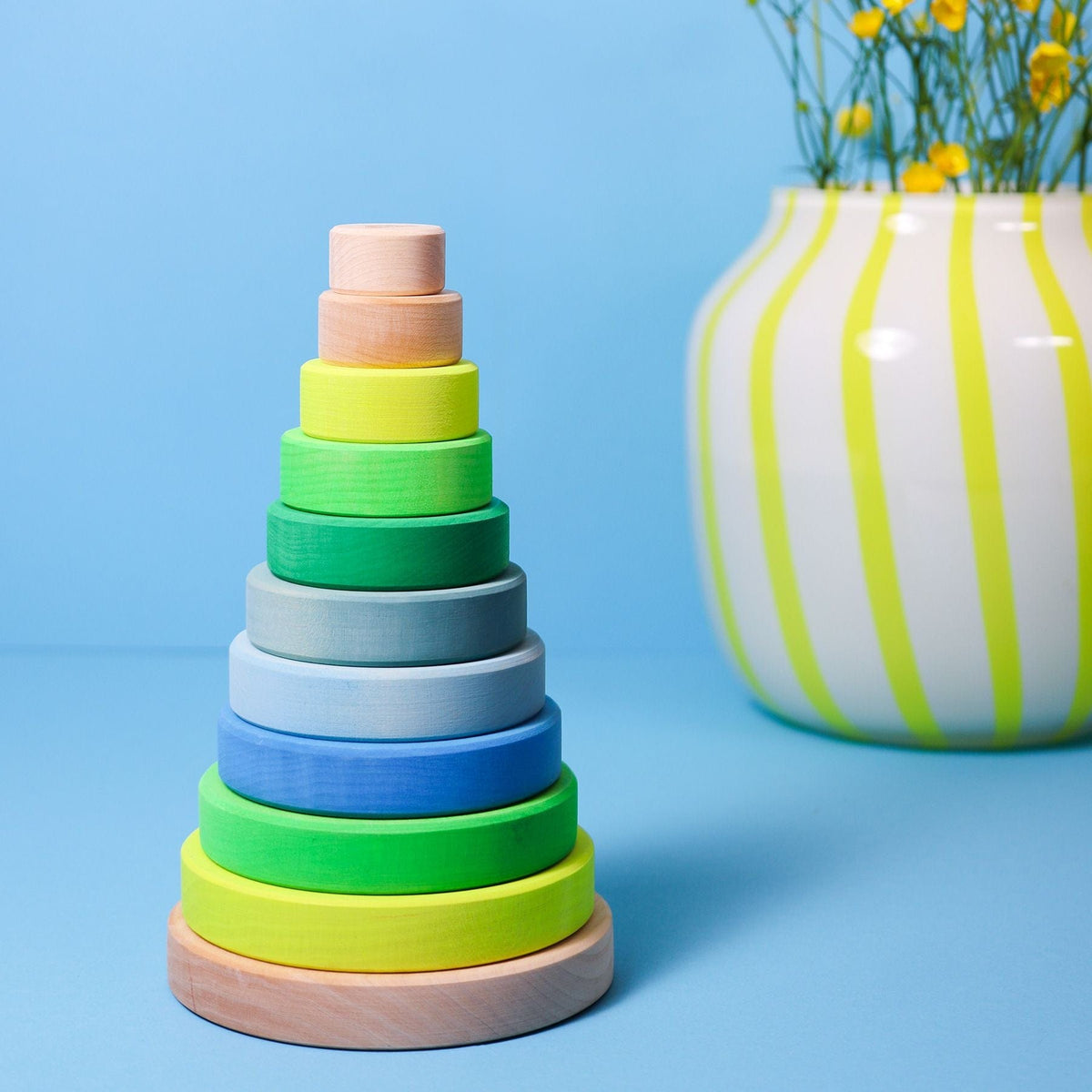 Grimm's Conical Tower Neon Green