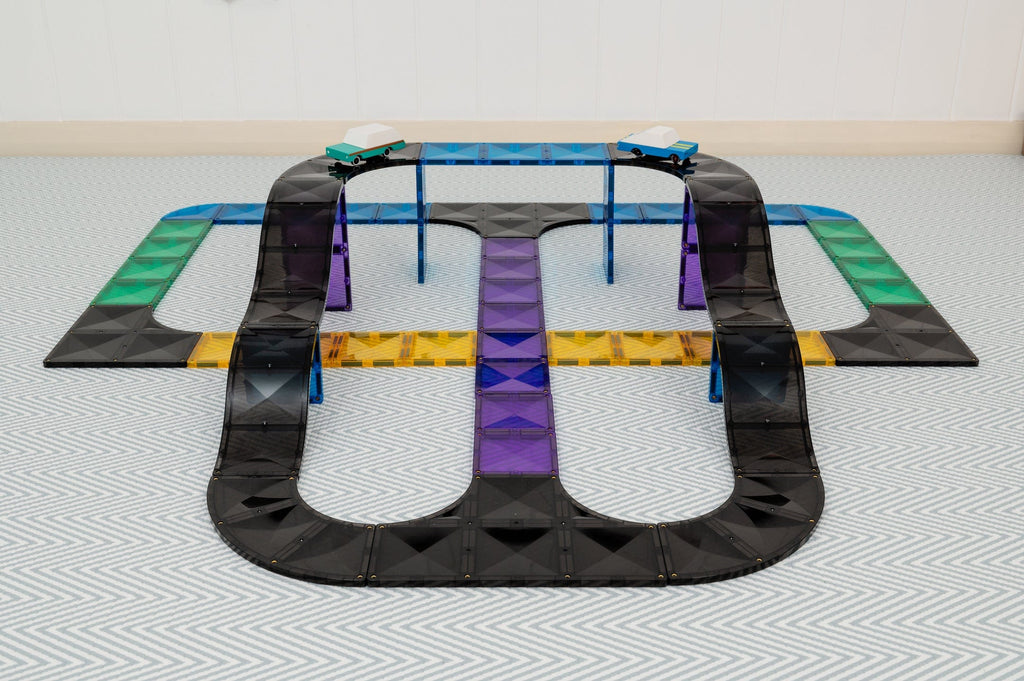 Connetix Tiles Roads Ramps and Intersections Pack 16 Piece