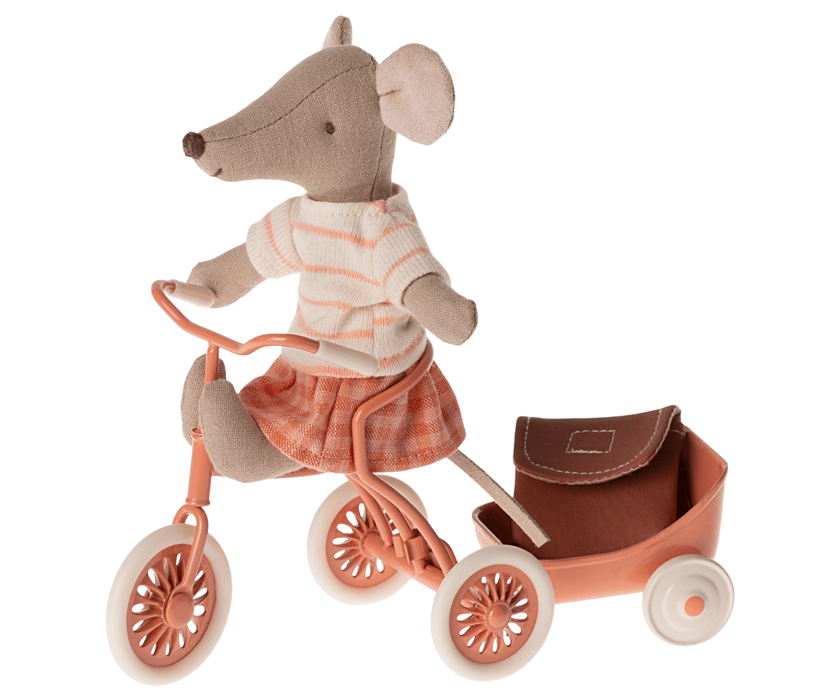 Maileg Tricycle Mouse Big Sister Coral