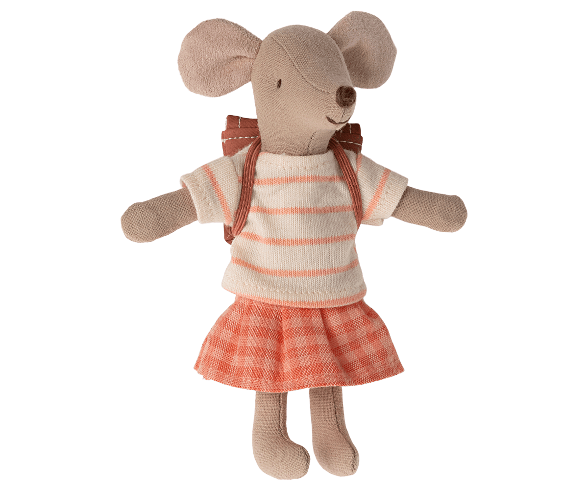 Maileg Tricycle Mouse Big Sister Coral