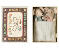 Maileg Twins Baby Mice in Matchbox