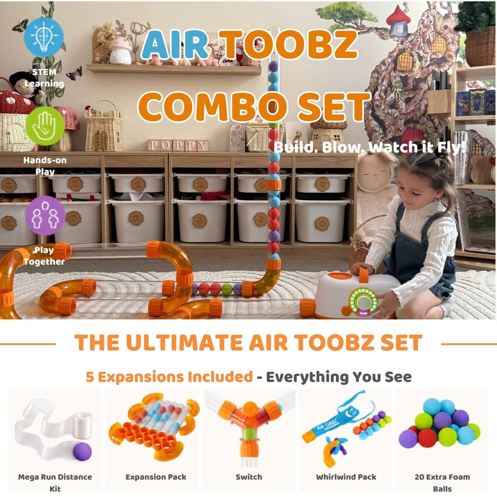 Fat Brain Toys Air Toobz Ultimate Play Bundle