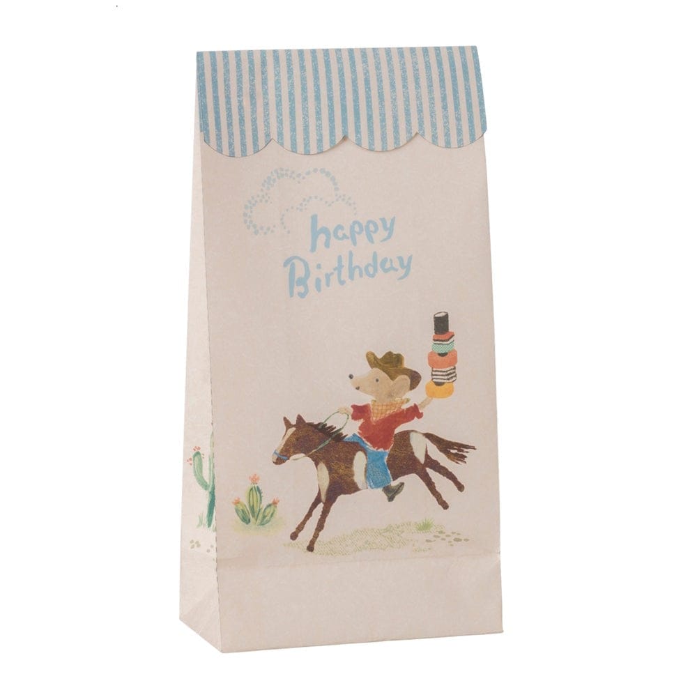 Maileg Goodie Bags Happy Birthday Cowboy 12pk
