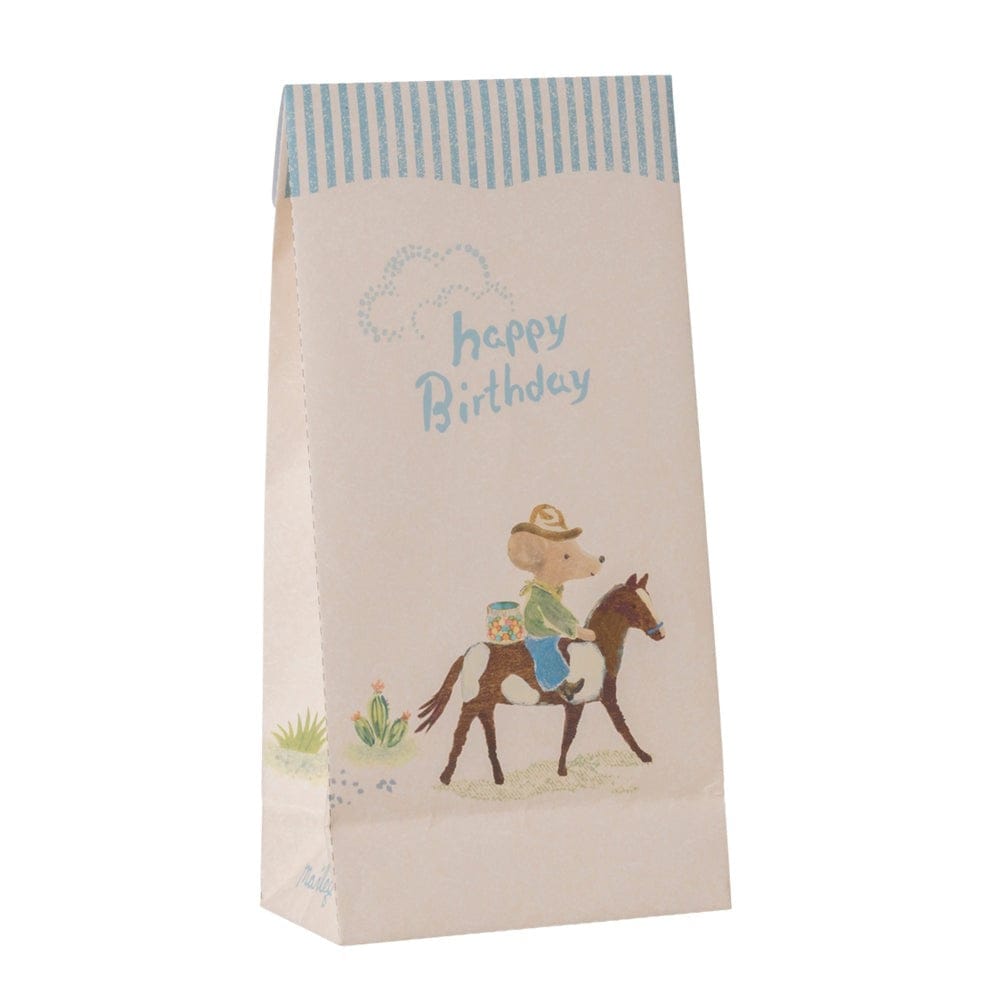 Maileg Goodie Bags Happy Birthday Cowboy 12pk