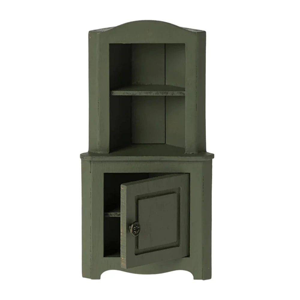 Maileg Corner Cabinet Mouse dark green