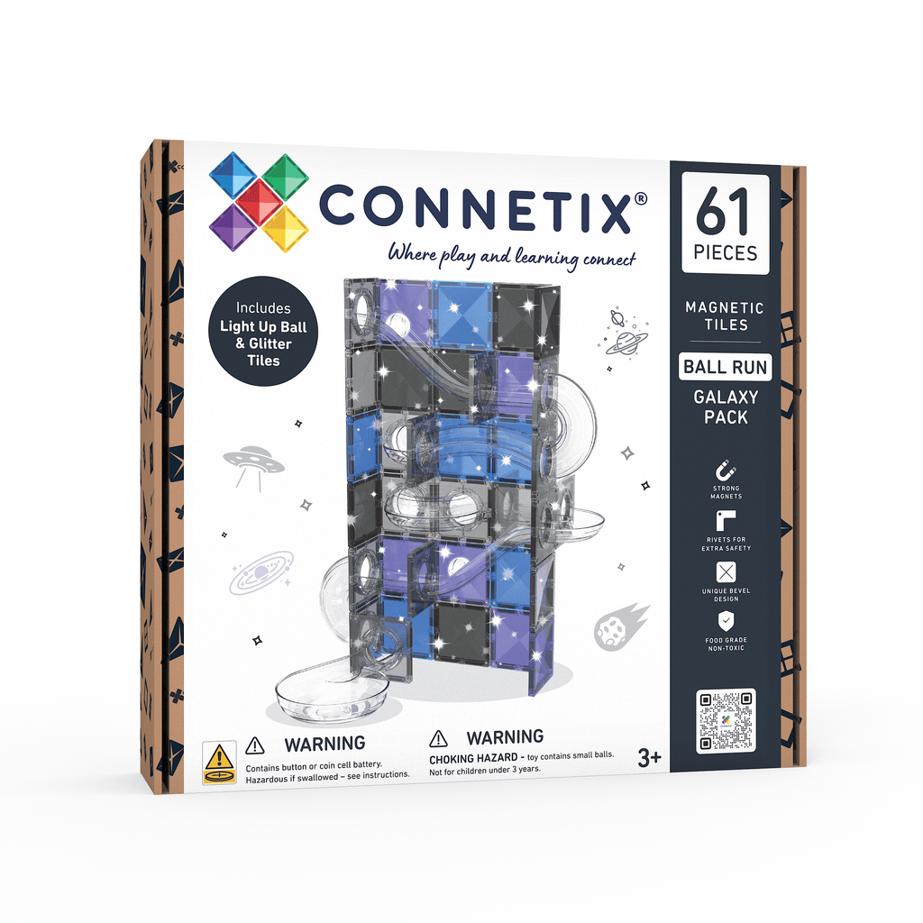 Connetix Tiles Ball Run Galaxy Pack 61 Piece