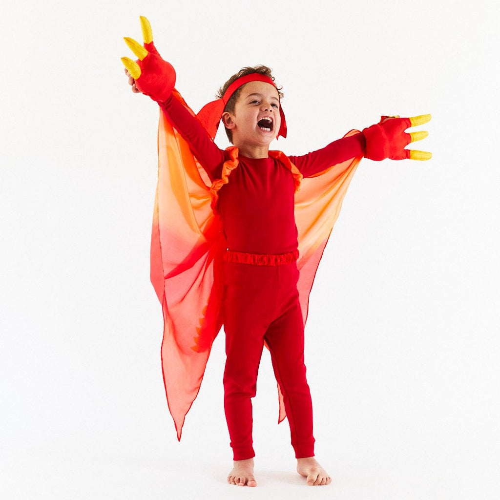 Sarah's Silks Red Dinosaur Wings