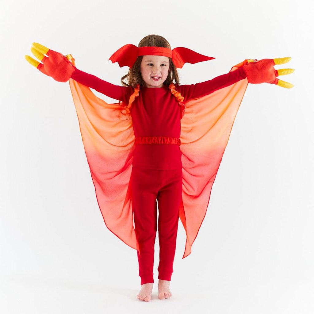 Sarah's Silks Red Dinosaur Wings