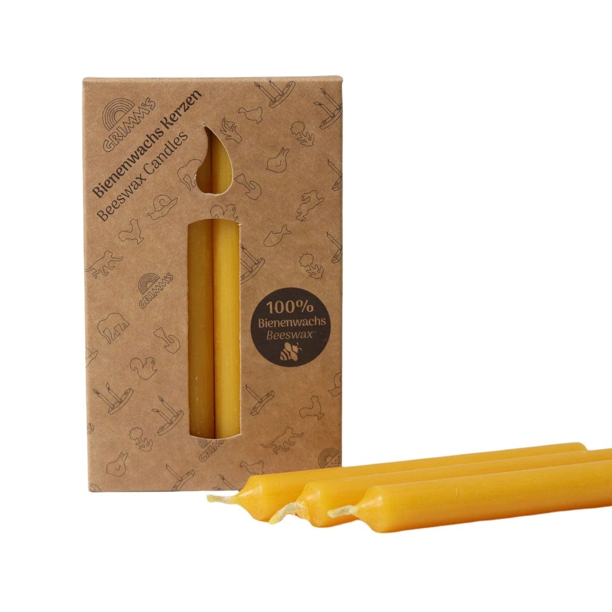 Grimm’s 100% Beeswax Candle Pack of 12