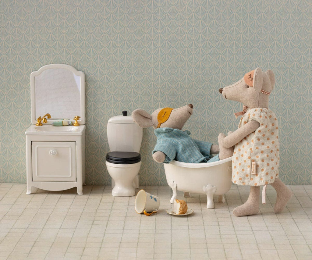 Maileg Sink dresser, Mouse - Off white