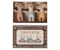 Maileg Triplets Baby Mice in Matchbox Checker
