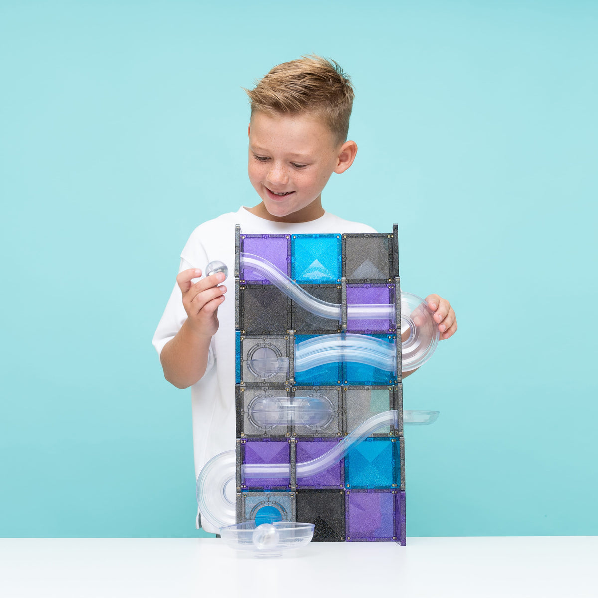 Connetix Tiles Ball Run Galaxy Pack 61 Piece