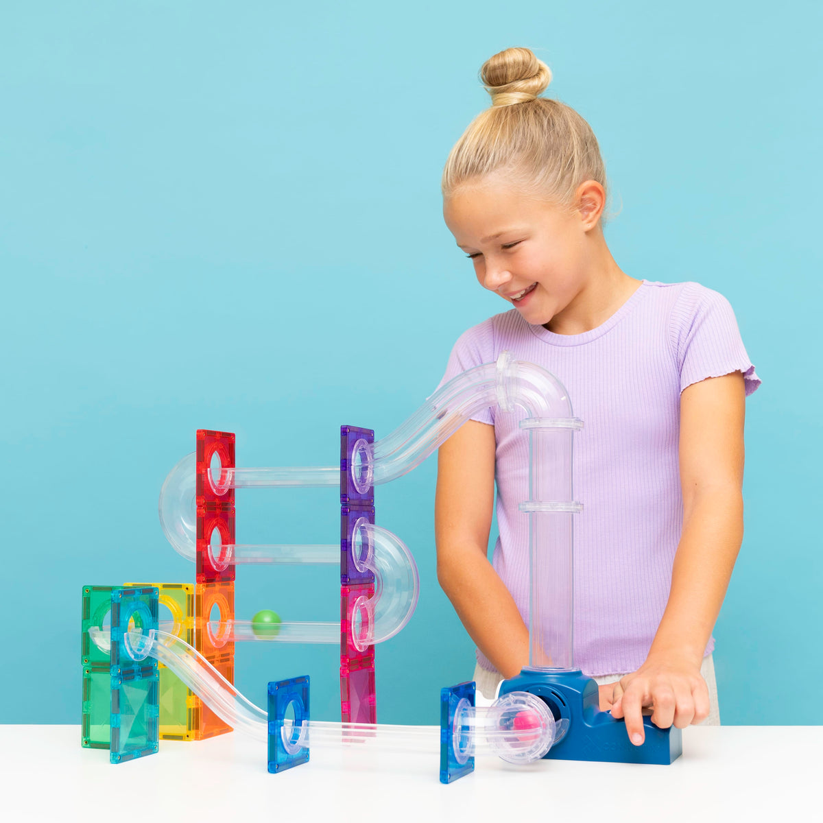 Connetix Tiles Ball Run Launcher Pack 47 Piece