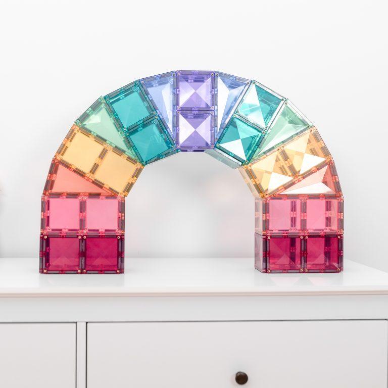 Connetix Tiles 122 Piece Pastel Creative Car Bundle