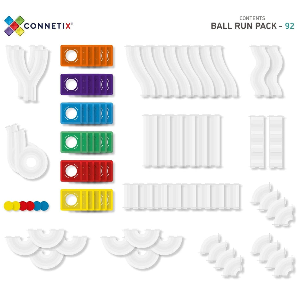 Connetix Tiles 92 Piece Ball Run Pack