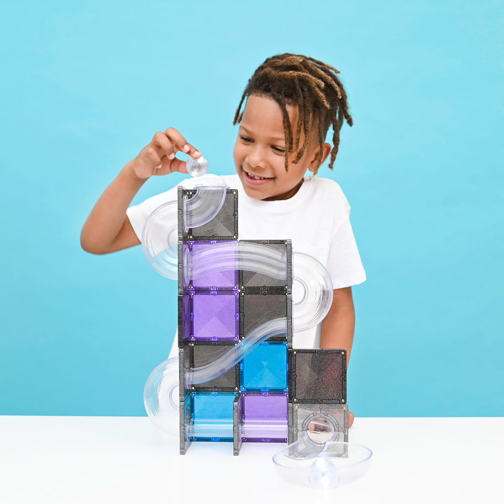 Connetix Tiles Ball Run Galaxy Pack 61 Piece