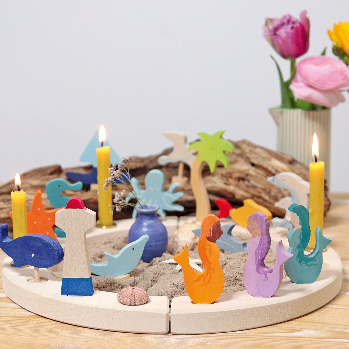 Grimm's Mermaid Candle Holder Decoration