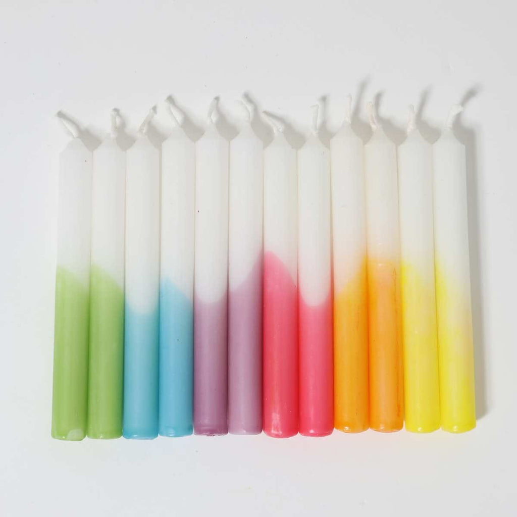 Grimm's Candles Dip Dye Rainbow