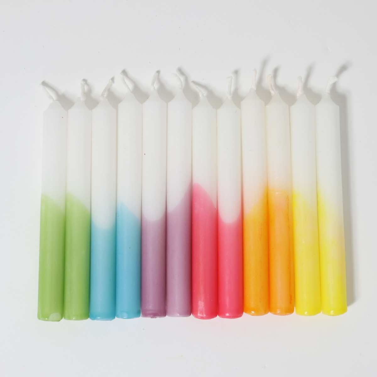 Grimm's Candles Dip Dye Rainbow