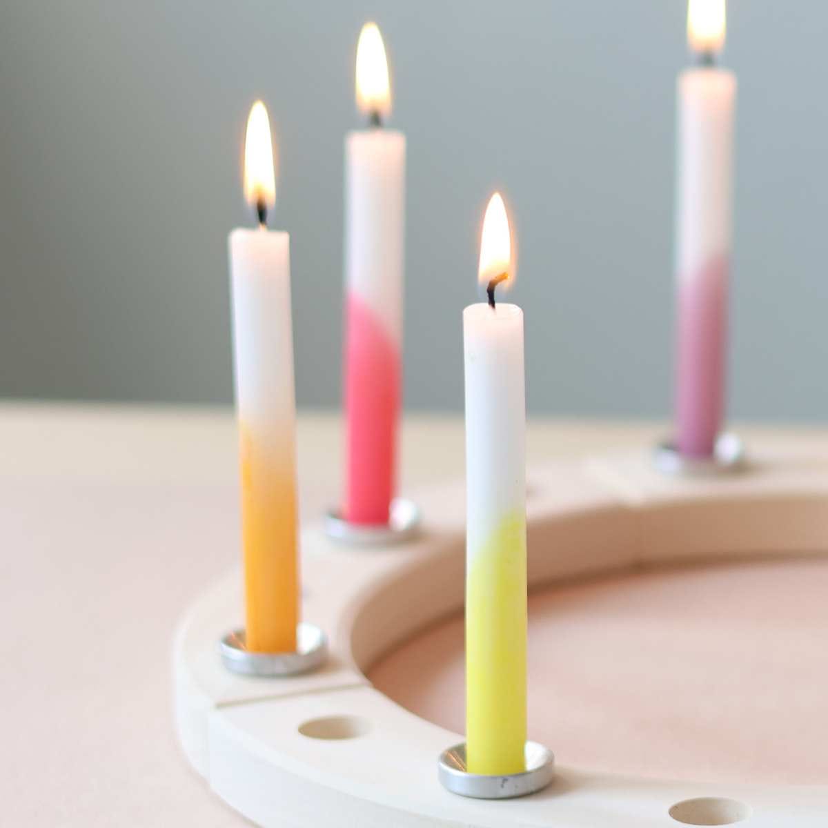 Grimm's Candles Dip Dye Rainbow