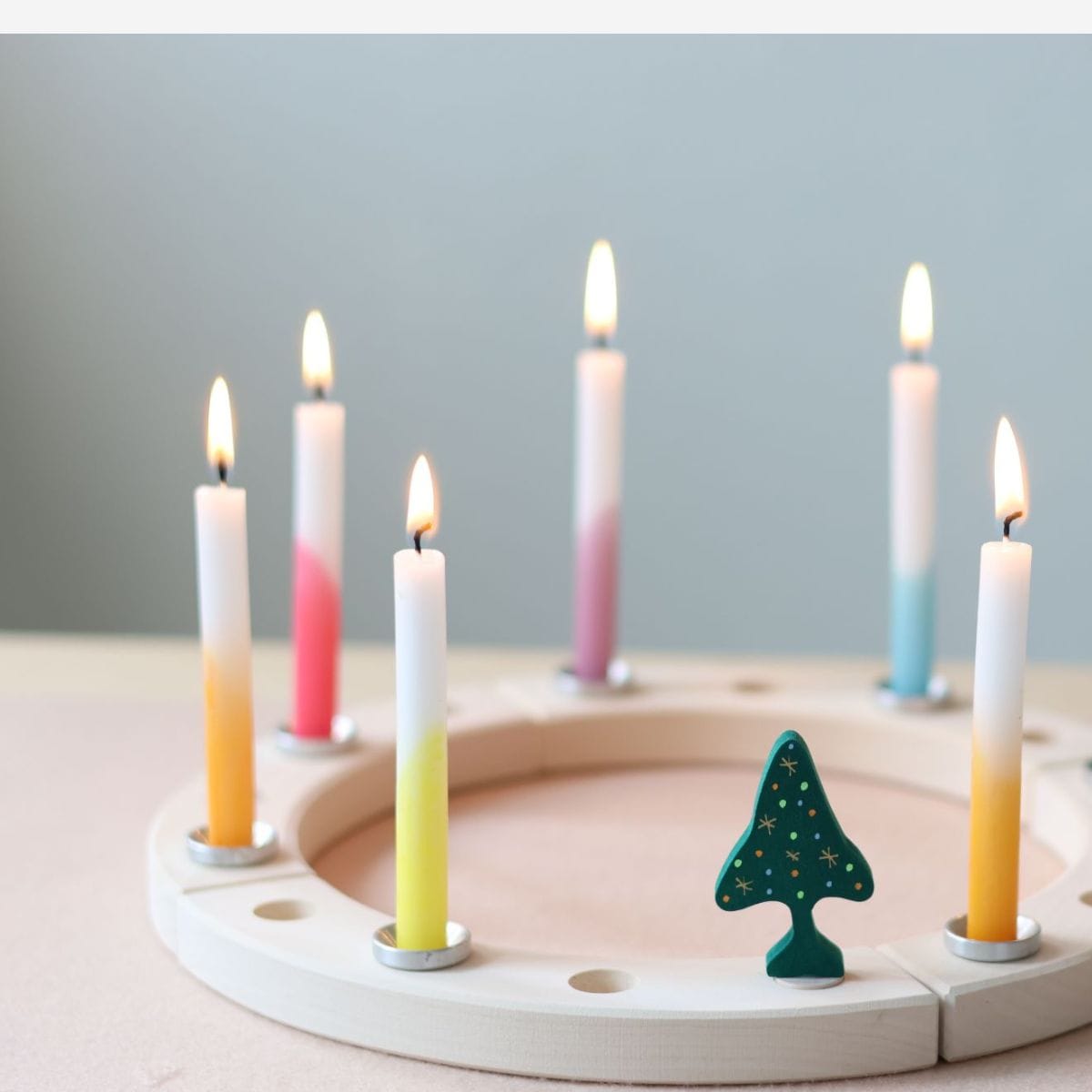 Grimm's Candles Dip Dye Rainbow