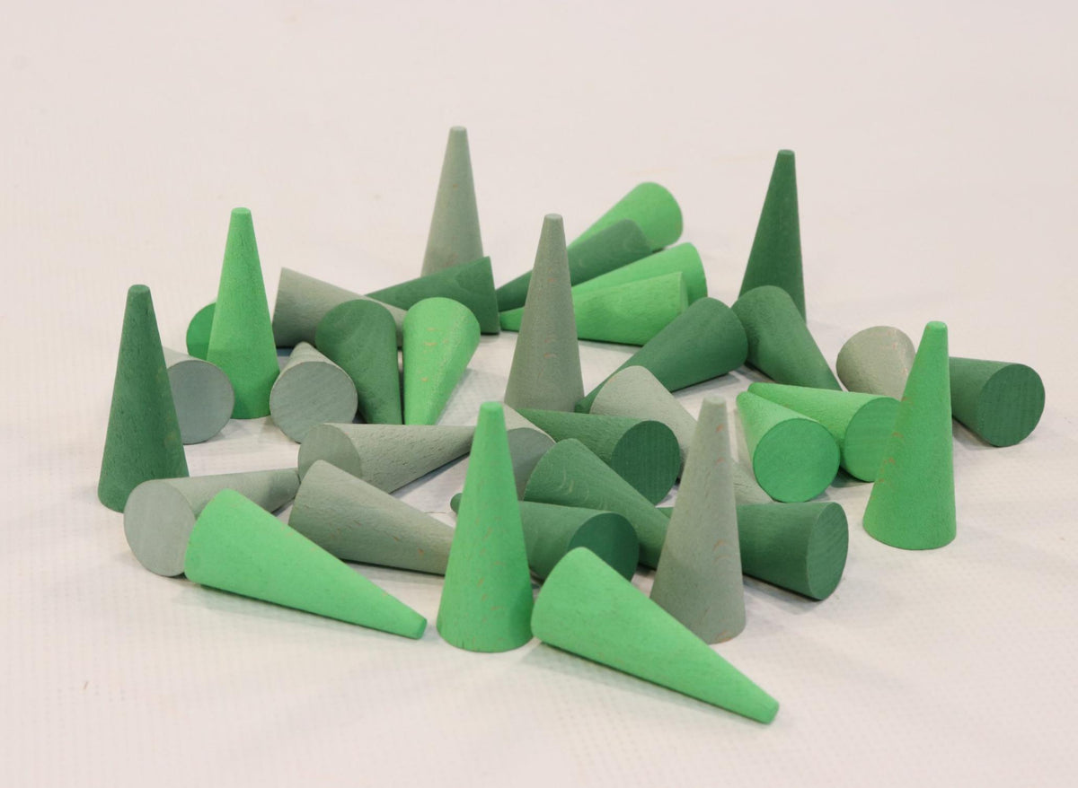 Grapat Mandala Green Cones 36 Pieces