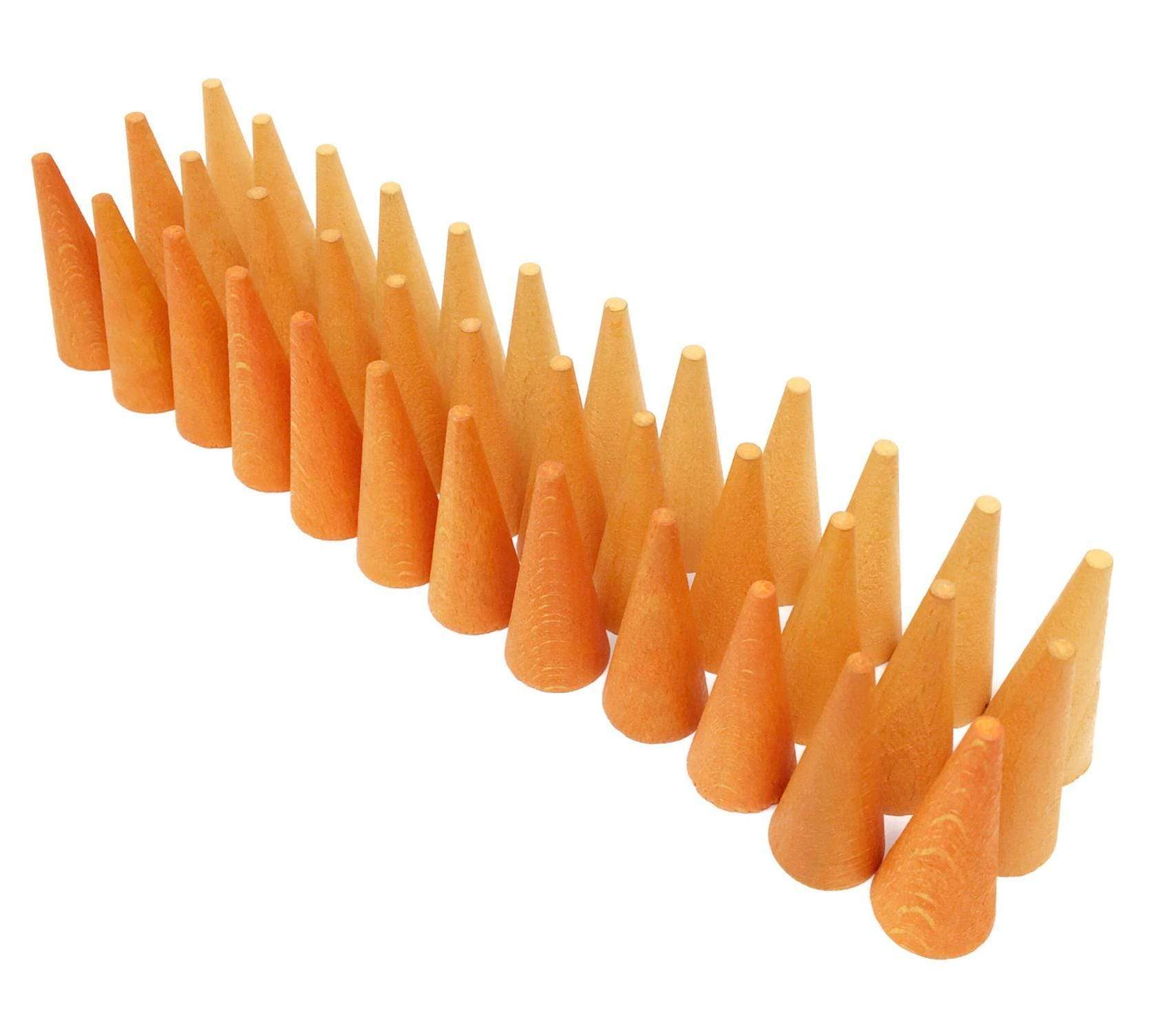 Grapat Mandala Orange Cones 36 Pieces