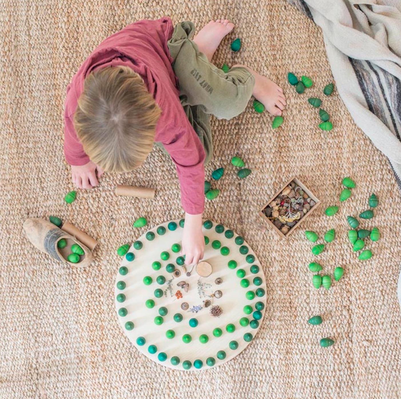 Grapat Mandala Green Trees 36 Pieces