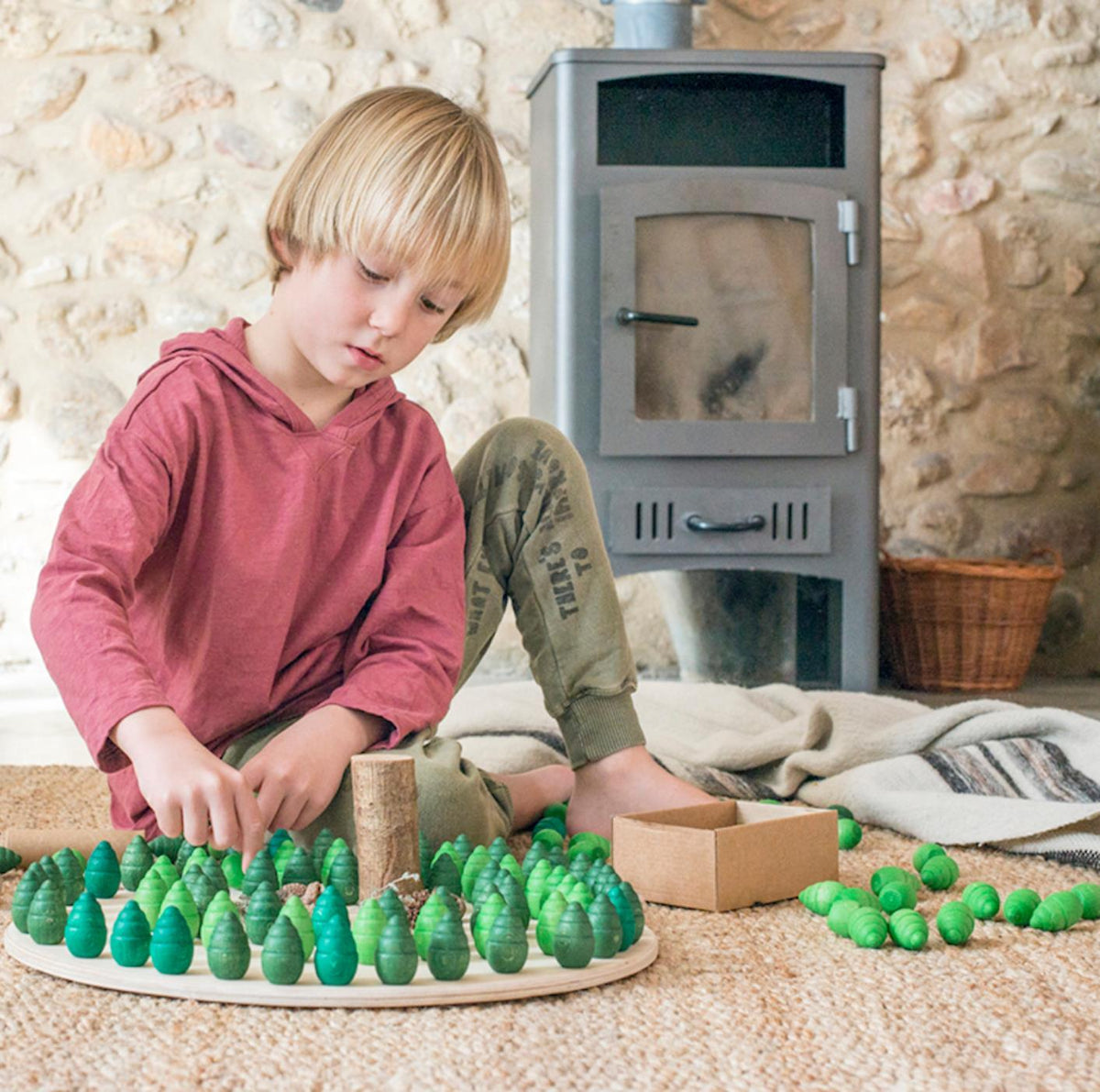 Grapat Mandala Green Trees 36 Pieces