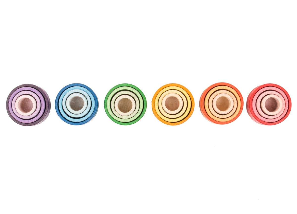 Grapat Nest Rainbow Bowls 24 Pieces