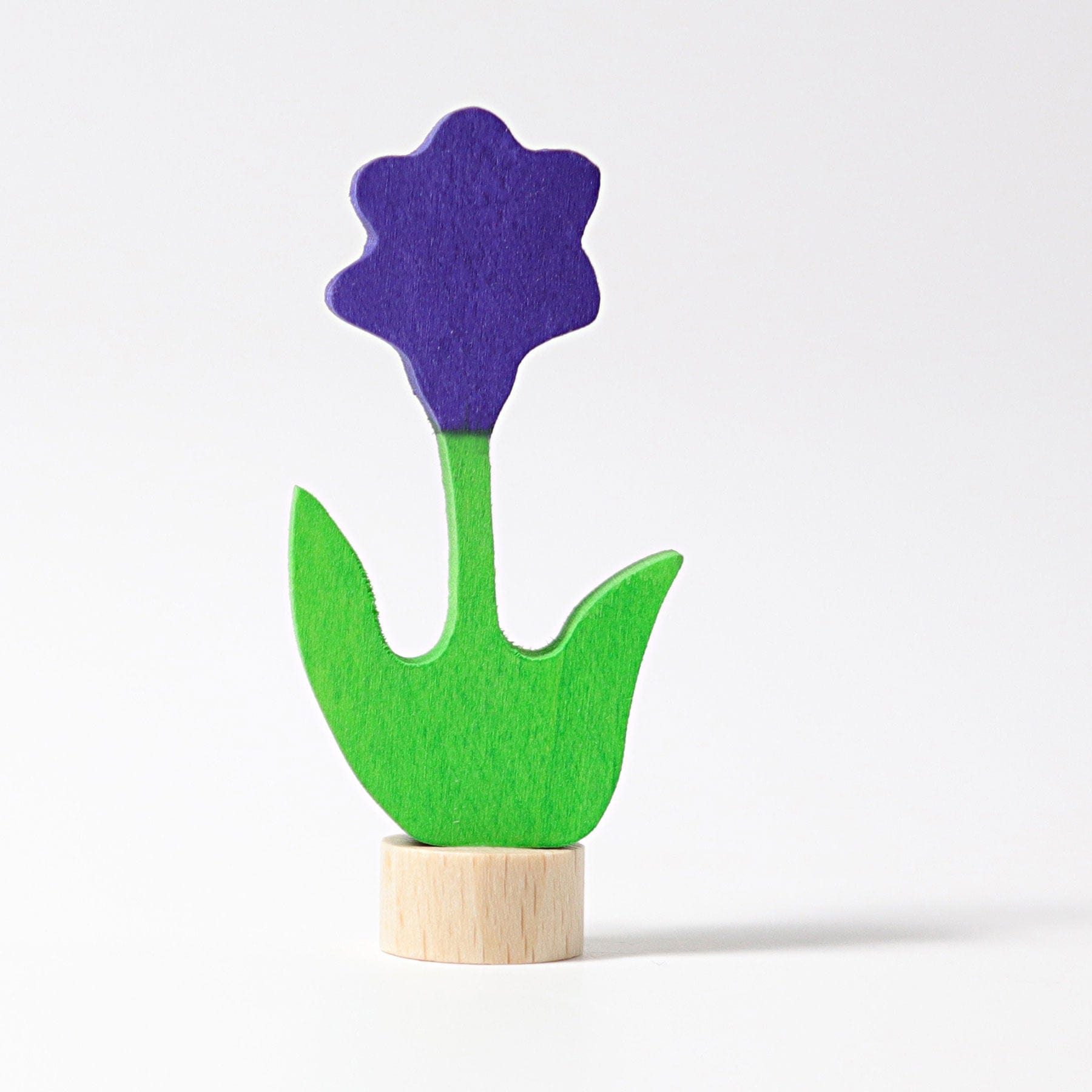 Grimm's  Purple Flower Candle Holder Decoration