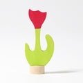Grimm's Red Tulip Candle Holder Decoration