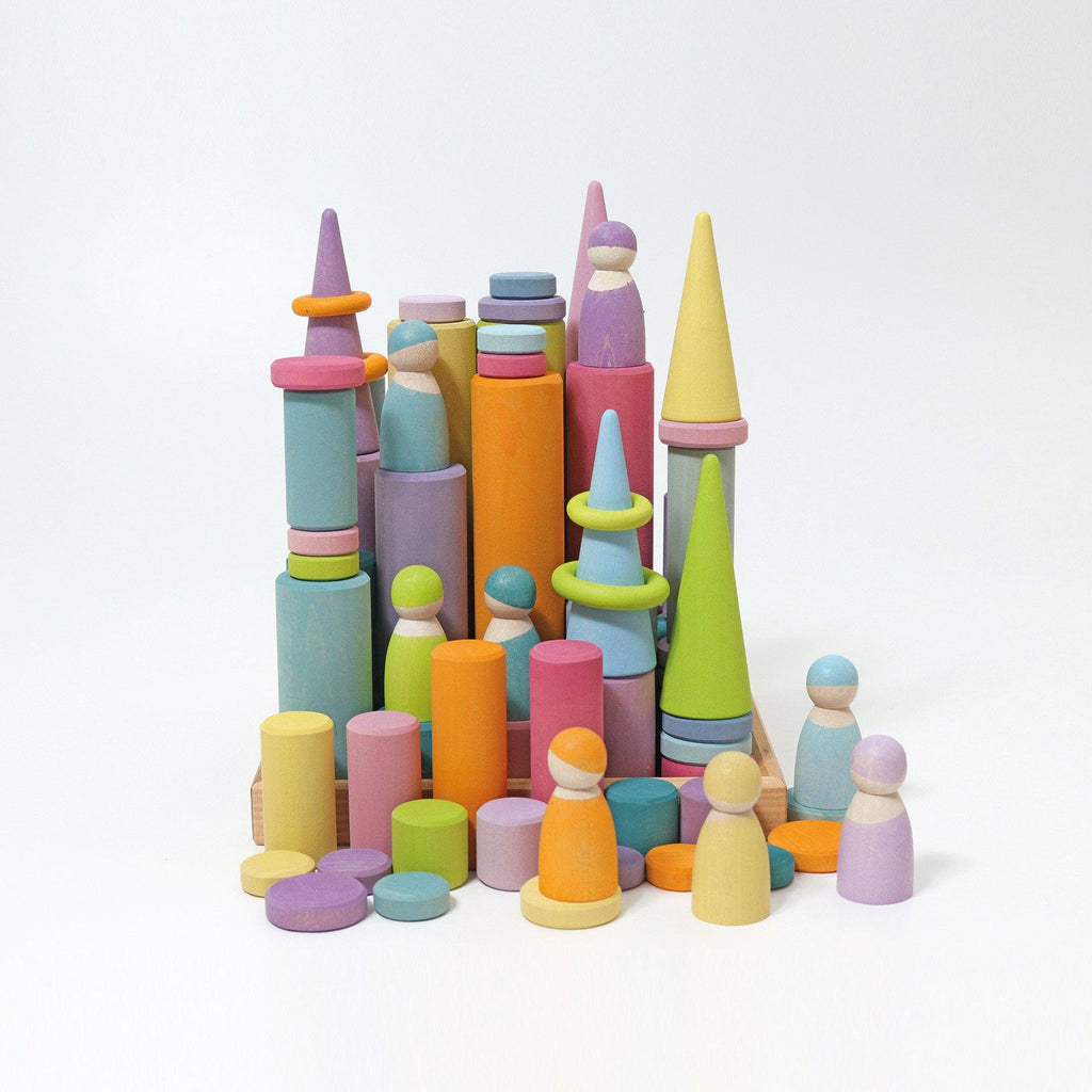 Grimm’s Rollers Large Building Set Pastel