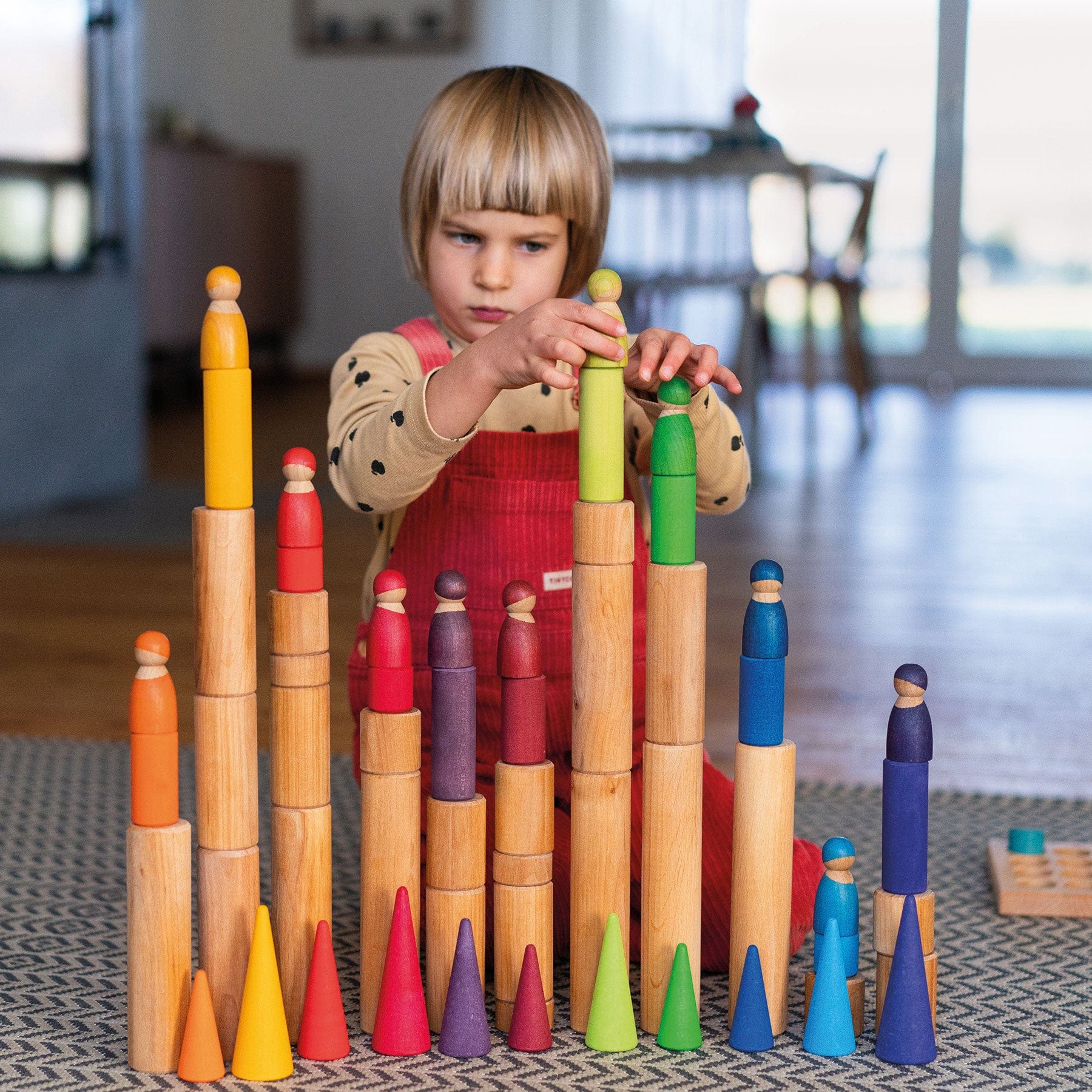 Grimm’s Rollers Large Building Set Natural