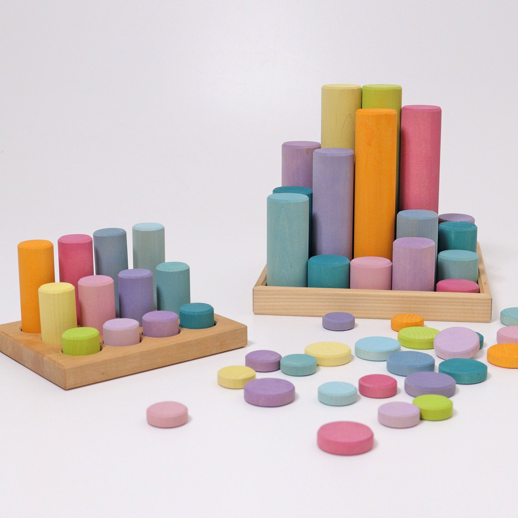 Grimm’s Rollers Large Building Set Pastel