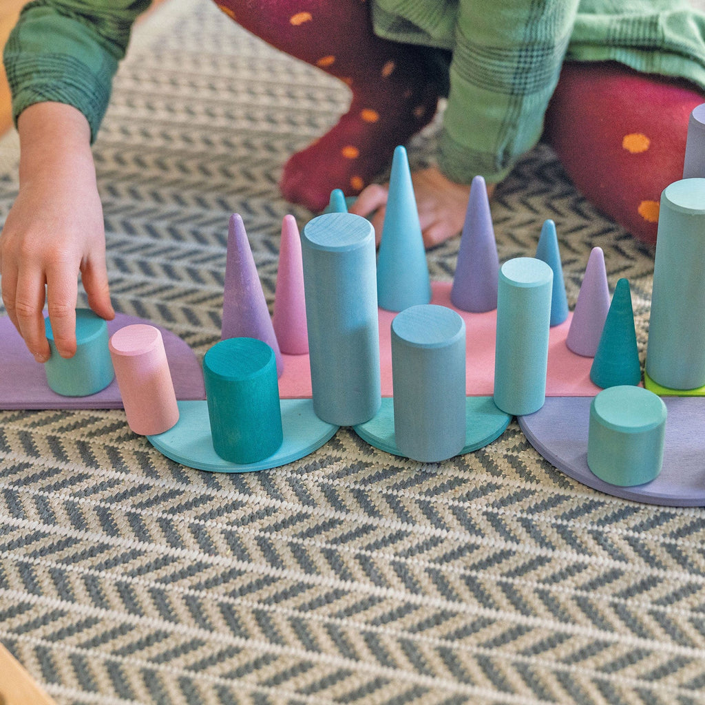 Grimm’s Rollers Large Building Set Pastel