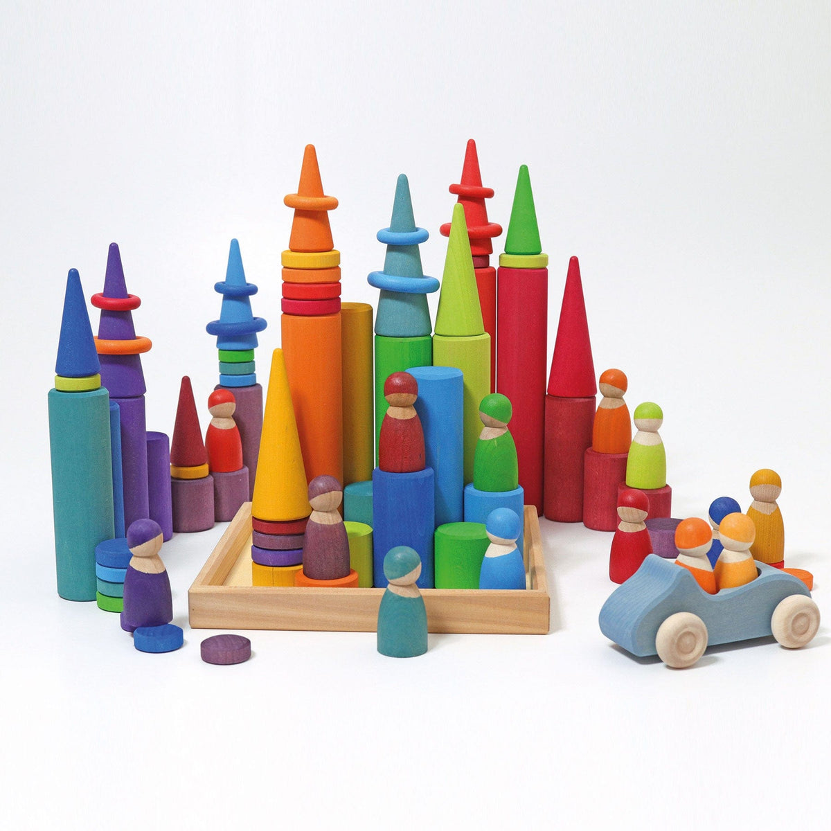 Grimm’s Rollers Large Building Set Rainbow