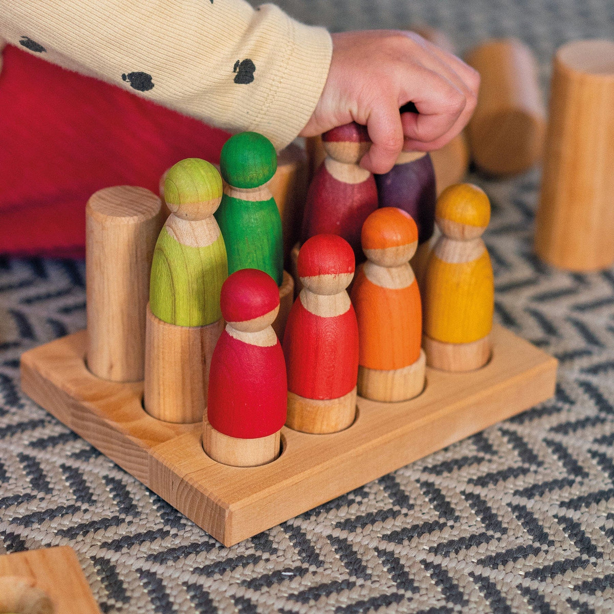 Grimm’s Rollers Small Sorting Game Natural