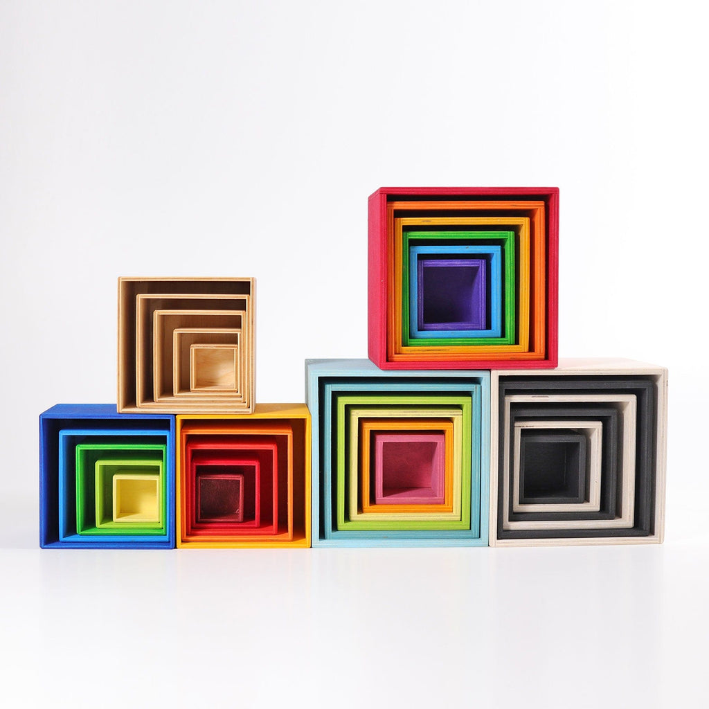 Grimm’s Stacking Boxes Large Pastel