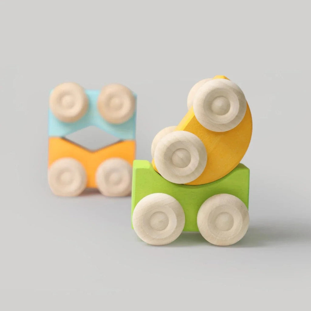 Grimm's Stacking Cars - Yellow