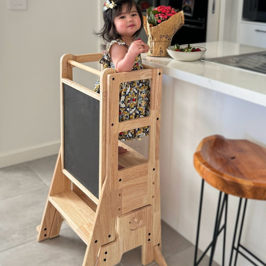 myduckling Solid Wood Adjustable Learning Tower - Duck Stool (Mid-October Pre-Order)