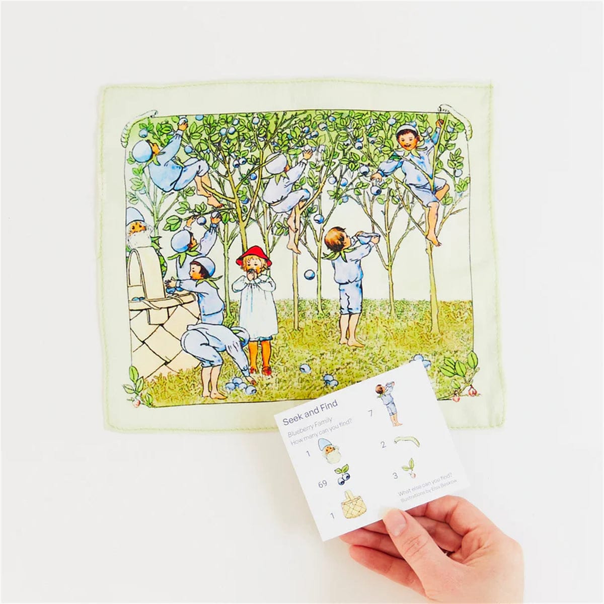 Sarah’s Silks Mini Mini Blueberry Children Seek & Find