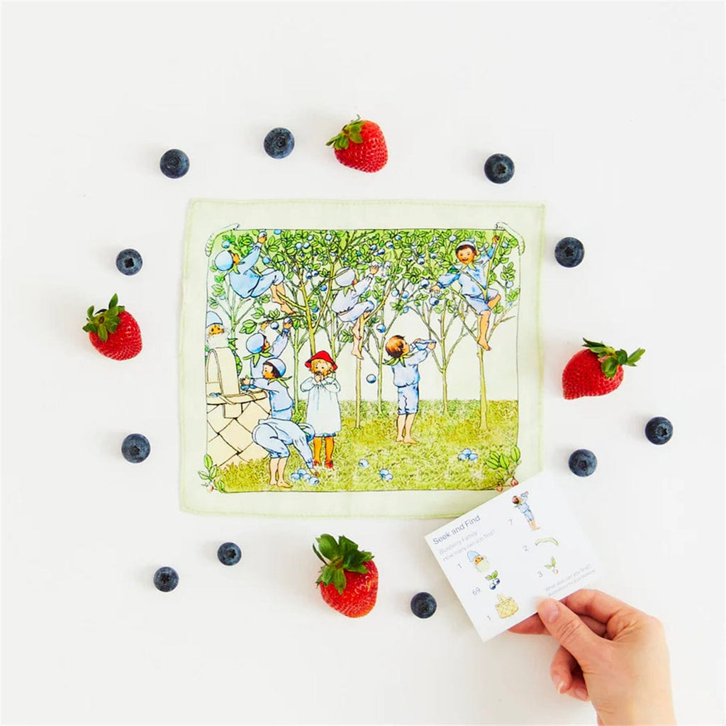 Sarah’s Silks Mini Mini Blueberry Children Seek & Find
