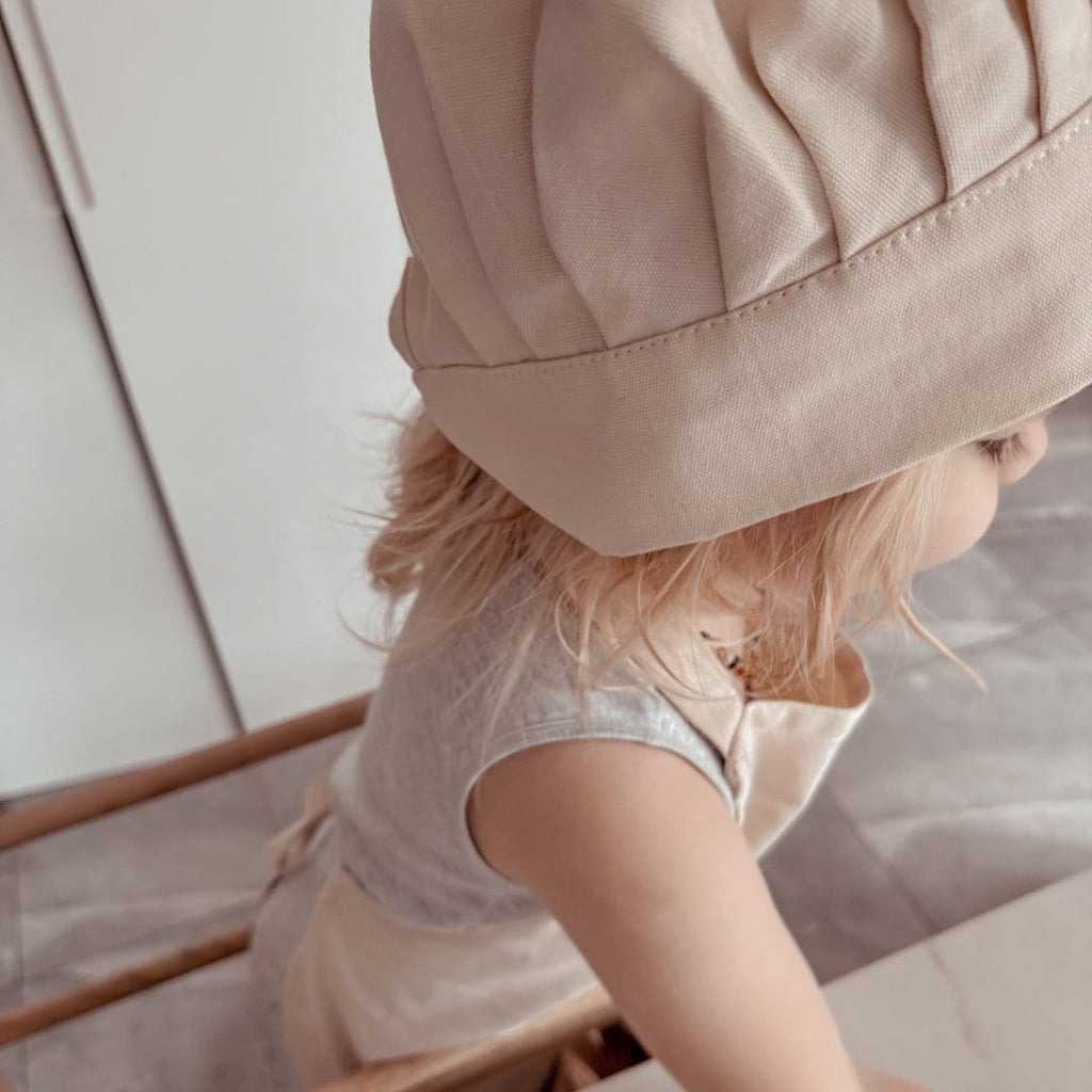 myduckling Kids Chef Apron & Hat Set - Cream